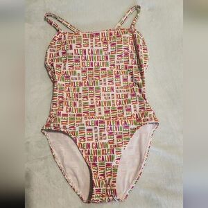 Calvin‎ Klein One-piece Bathingsuit Women's Size 8 Multi-color Wireless